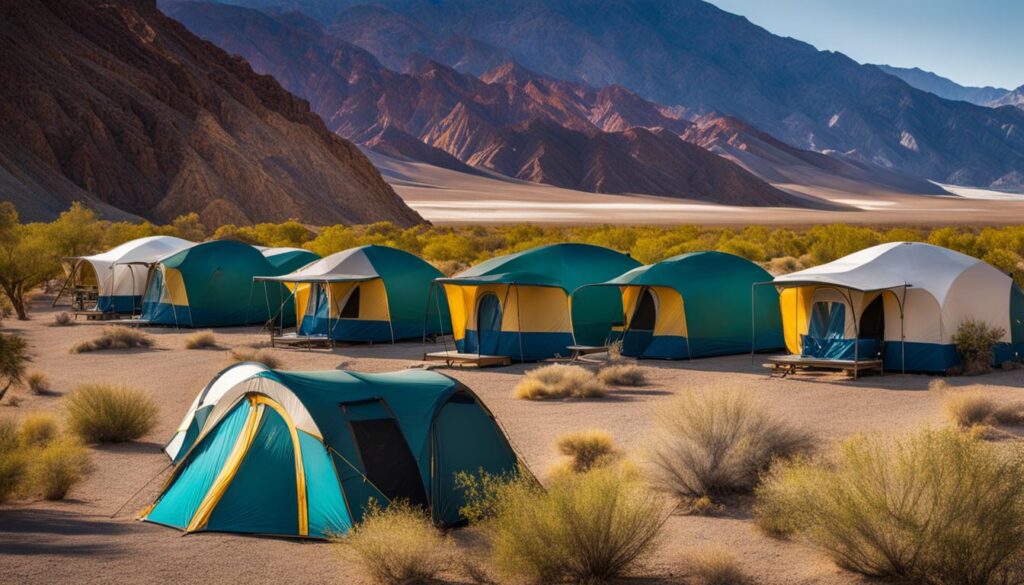 Death Valley hotels, campsites, and cabins