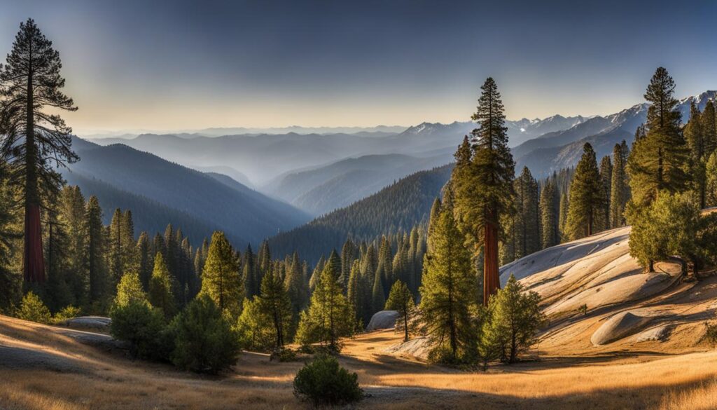Scenic Viewpoint in Sequoia National Park
