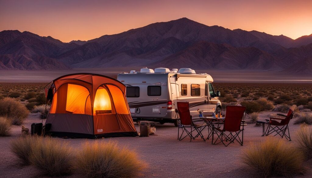 camping in Death Valley