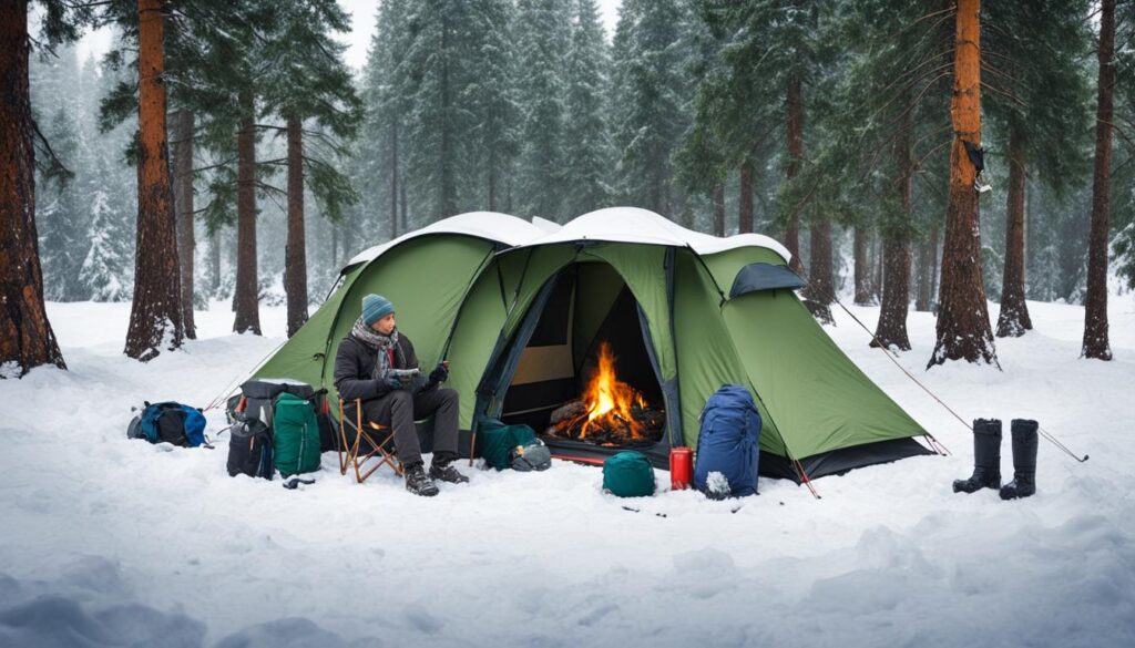 winter camping clothes