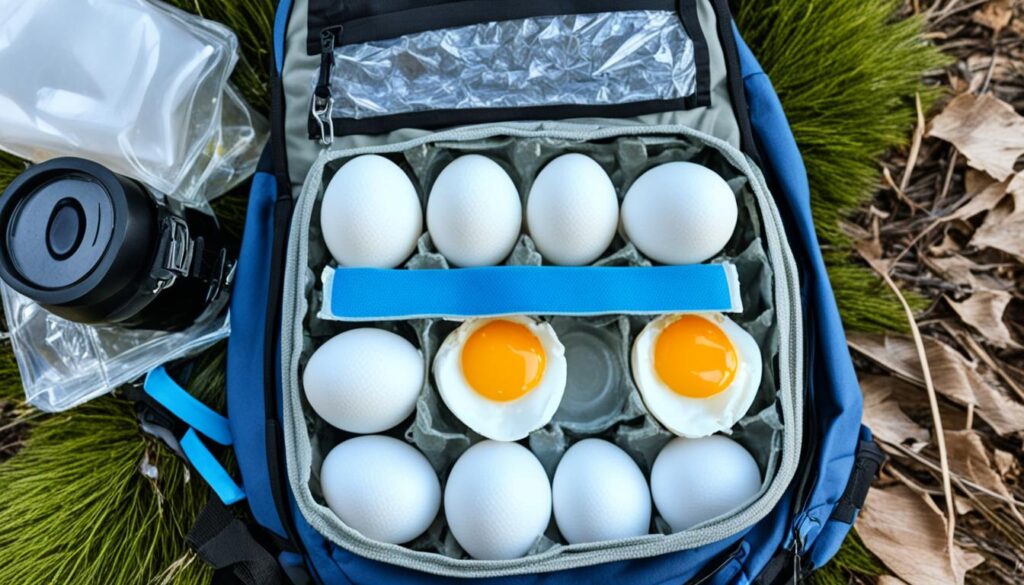 egg storage ideas for camping