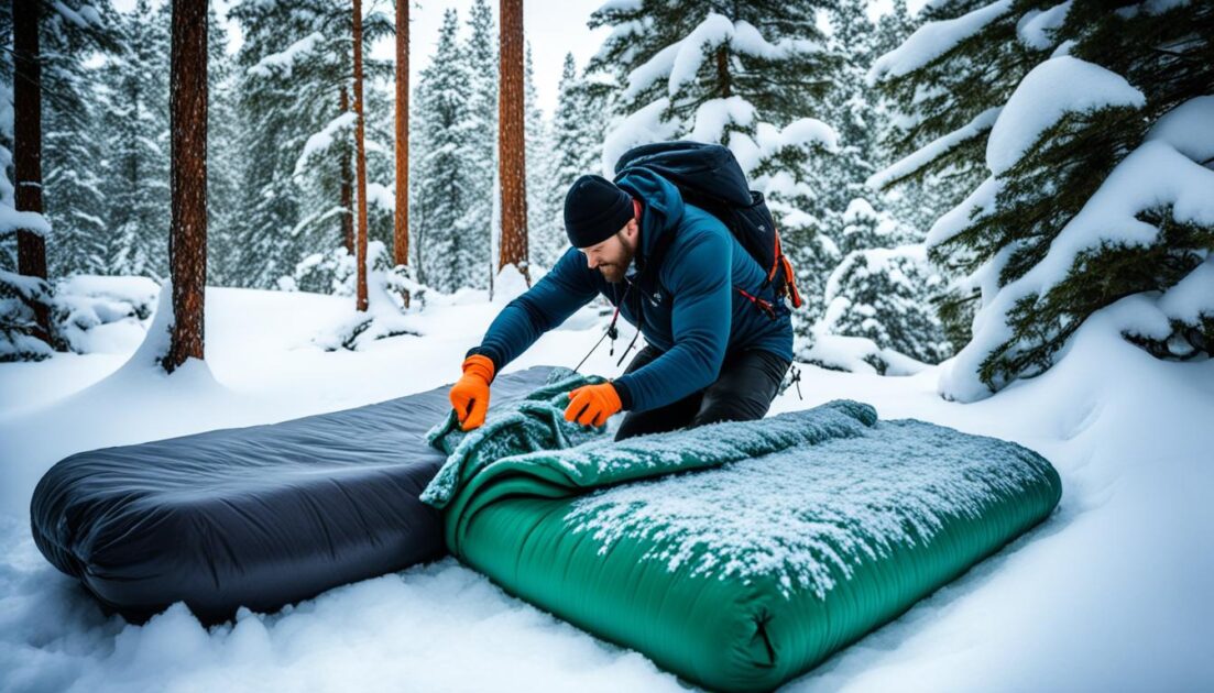 how to insulate a tent for winter camping