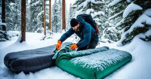 how to insulate a tent for winter camping