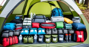 how to organize camping gear