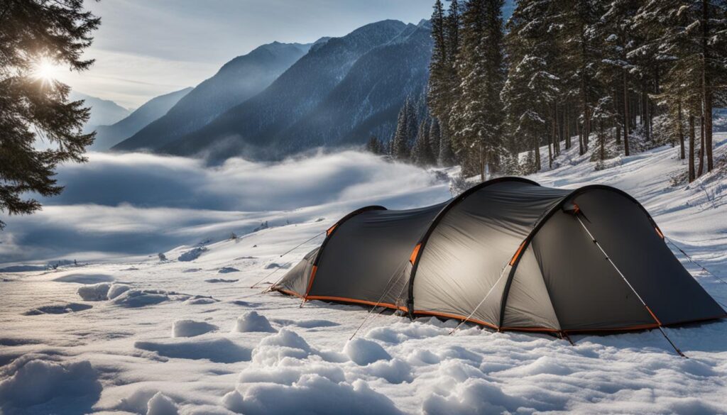 reducing condensation in tents