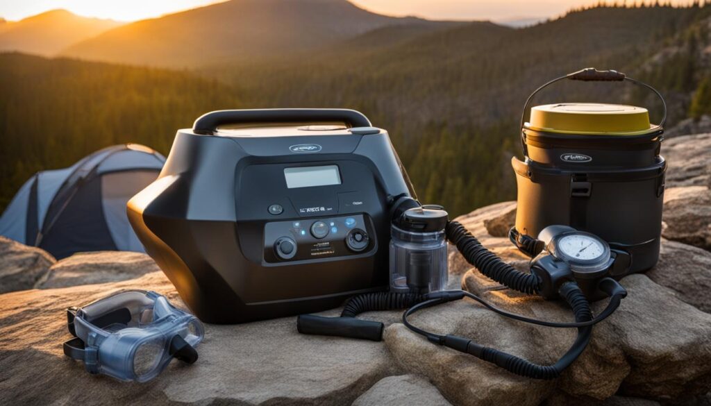 Portable CPAP for camping