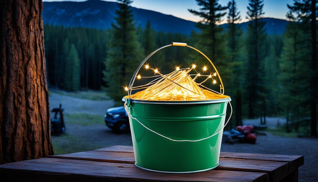 how to make a camping bucket light