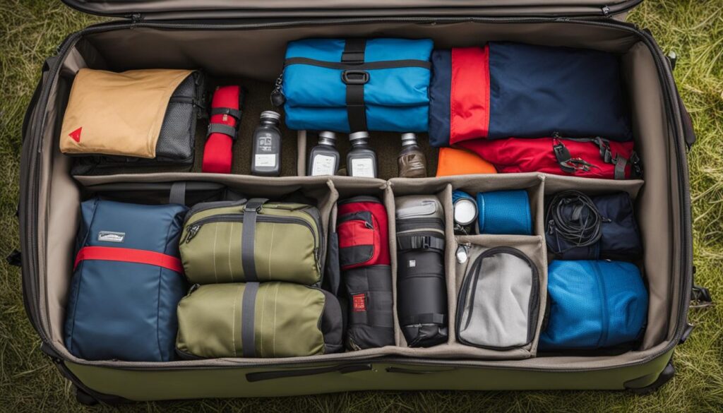 how to pack camping gear for airplane travel