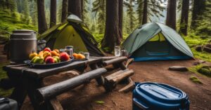 how to store food for camping