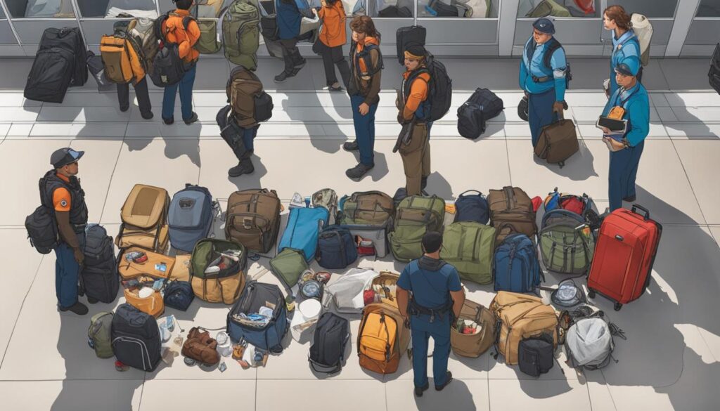 navigating airport restrictions with camping gear
